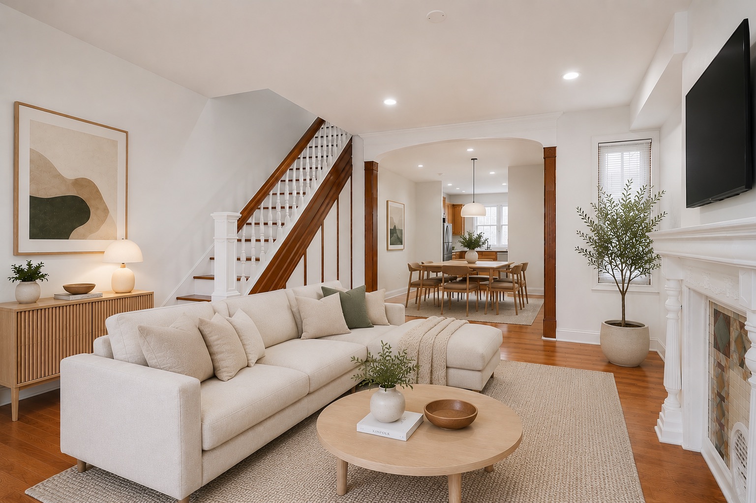 Living room at 2138 Morris St